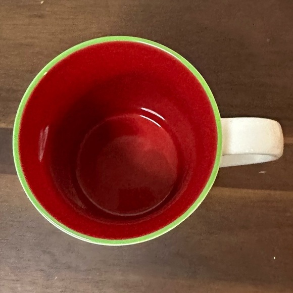 Starbucks Holiday 2007 Christmas Mug Red Joy, Peace, Noel Script 12 oz Ceramic - Picture 3 of 4